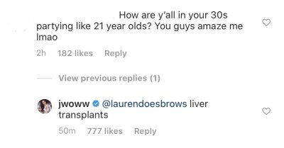 Jwoww liver comment