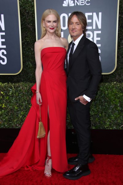 Nicole Kidman and Keith Urban at the 2020 Golden Globes