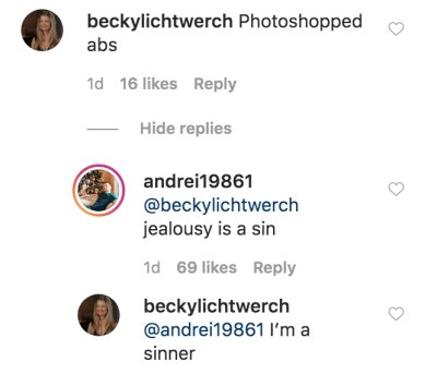 90 day fiance star andrei's sister in law becky trolled his ig comments