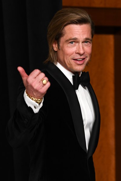 Brad Pitt Wearing a Tuxeedo at the Oscars