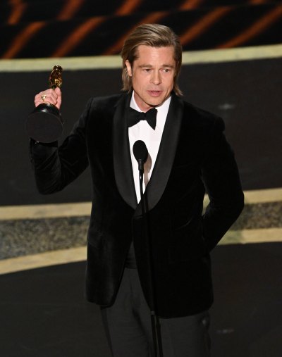 Brad Pitt Wearing a Tuxedo at the Oscars