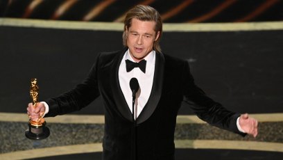 Brad Pitt Winning an Oscar
