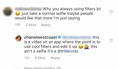 Chanel West Coast Clapping Back at Trolls