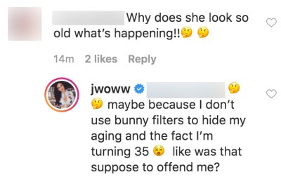 JWoww Claps Back at Comment Claiming She Looks Old
