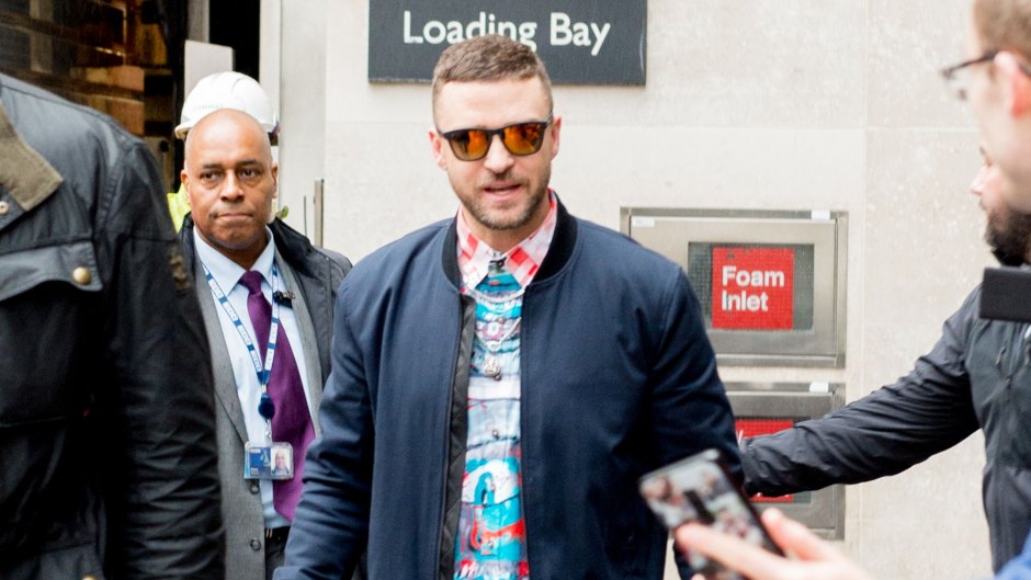 Justin Timberlake Wearing Sneakers in London