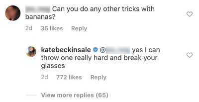 Kate Beckinsale Responding to Troll on Instagram