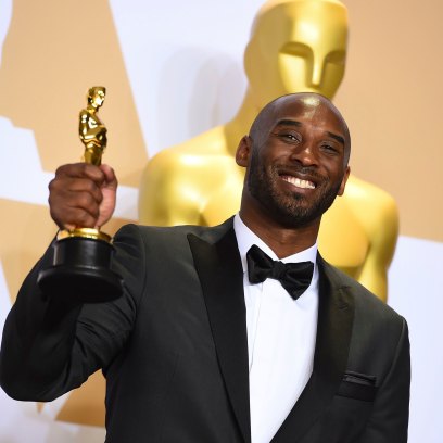 Kobe Bryant With His Oscar