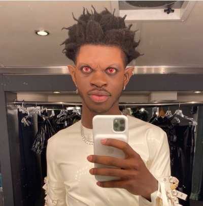 Lil Nas X Wearing Makeup for Rodeo