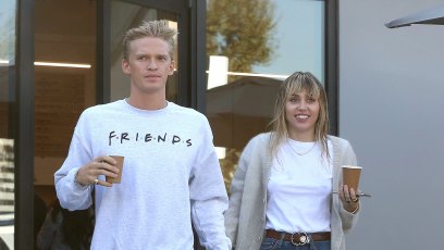 Miley Cyrus and Cody Simpson seen grabbing a iced coffee together in Studio City