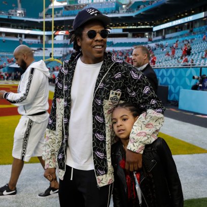 Jay Z and Blue Ivy Super Bowl LIV 49ers Chiefs Super Bowl Football, Miami Gardens, USA - 02 Feb 2020