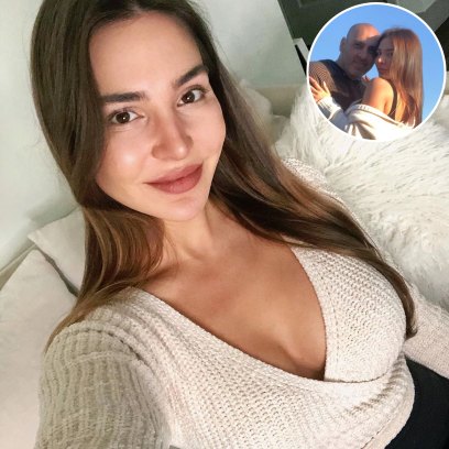 Inset Photo of Anfisa and Her Boyfriend Over a Selfie of Anfisa