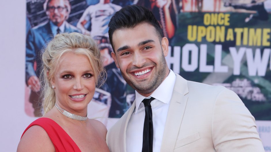 Britney Spears and Sam Asghari at 'Once Upon a Time in Hollywood' Premiere