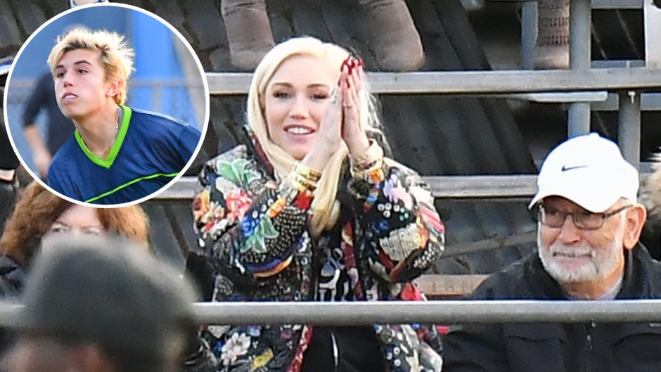 Gwen Stefani and Parents Cheer on Son Kingston at Football Game