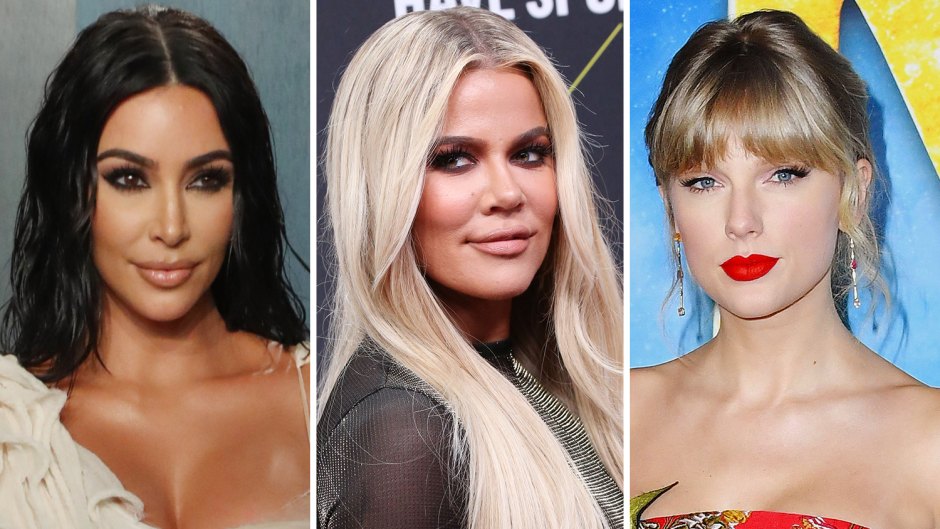 Side-by-Side Photos of Kim Kardashian, Khloe Kardashian, Taylor Swift