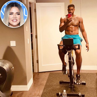 Khloe Kardashian Reacts to Tristan Thompson’s Sexy Shirtless Selfie
