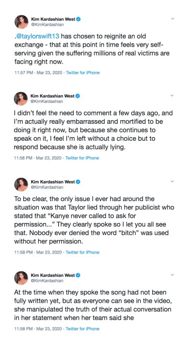 Kim Kardashian Tweets