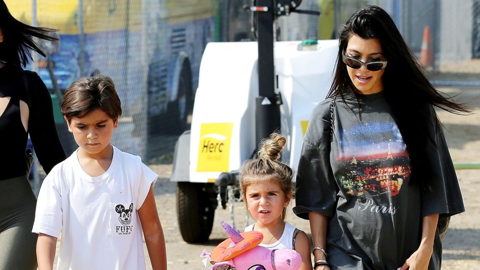 Kourtney Kardashian Bonds With Son Mason After Deleting His Instagram
