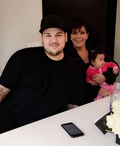 Kris Jenner With Rob Kardashian and Dream