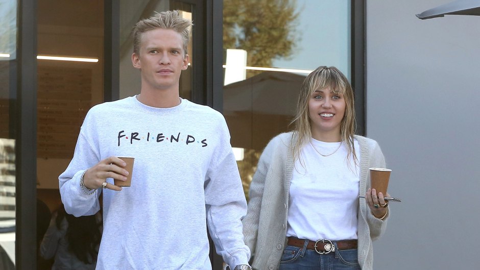 Cody Simpson and Miley Cyrus Smile and Get Coffee
