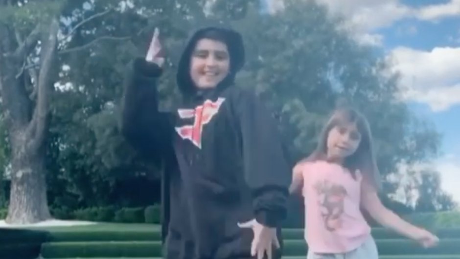 Mason Disick Wears Black Hoodie and Dances in TikTok Video With Sister Penelope