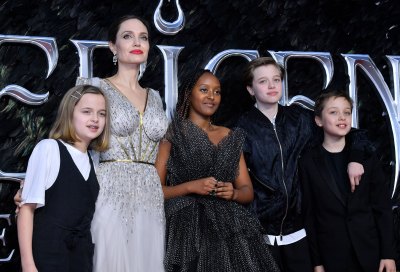 Angelina Jolie With the Kids