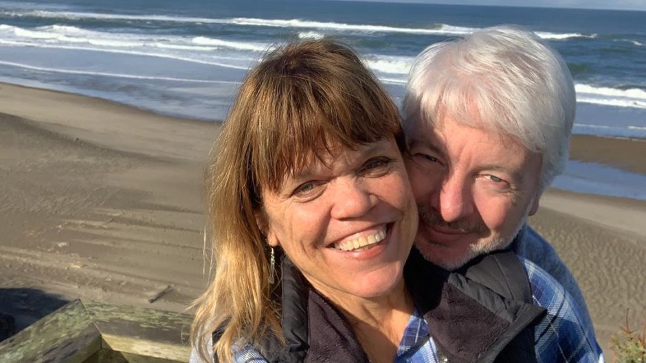 Engaged Chris and Amy Roloff at the Beach
