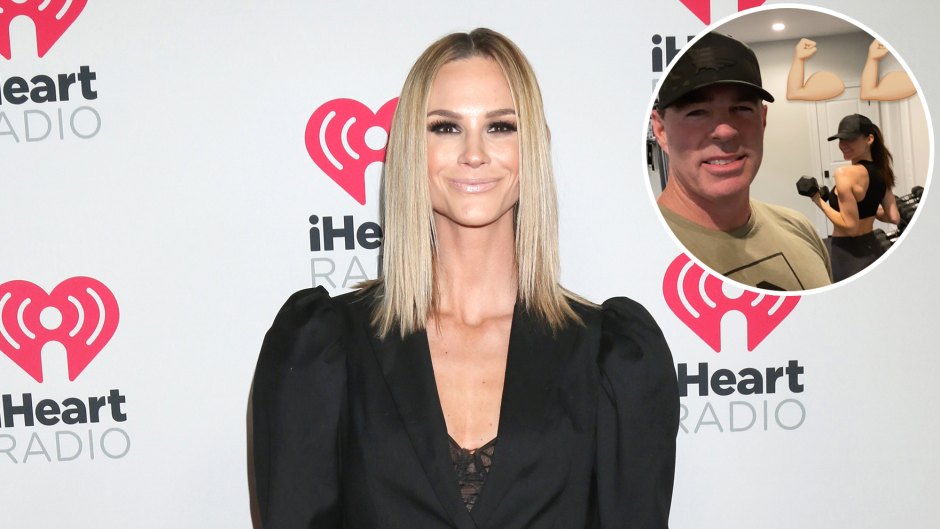 Inset Photo of Jim Edmonds and Girlfriend Kortnie O'Conner Over Photo of Meghan King