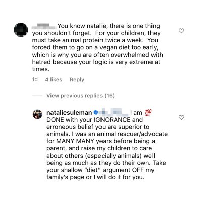 Ocotmom Claps Back After Troll Says She Forced Her Kids to Go Vegan