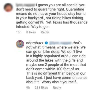 OutDaughtered's Adam Busby Fires Back at Claims He's Not 'Quarantined' With Kids: 'We Can Go on Bike Rides'