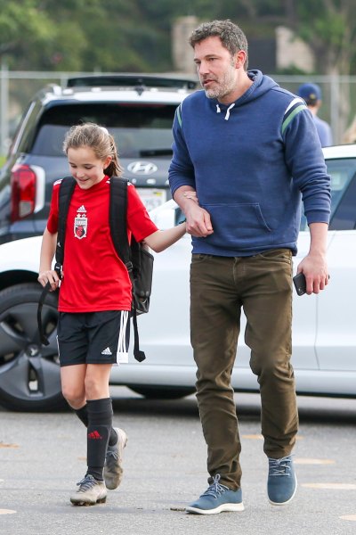 Seraphina Holds Hands With Dad Ben Affleck