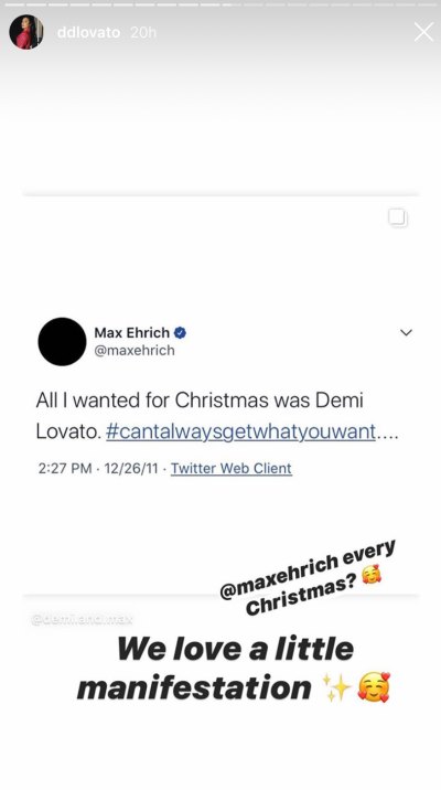 Demi Lovato Trolls Boyfriend Max Ehrich Revealing He Was Once Her Superfan