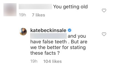 Kate Beckinsale Claps Back at Instagram Troll Calling Her Old