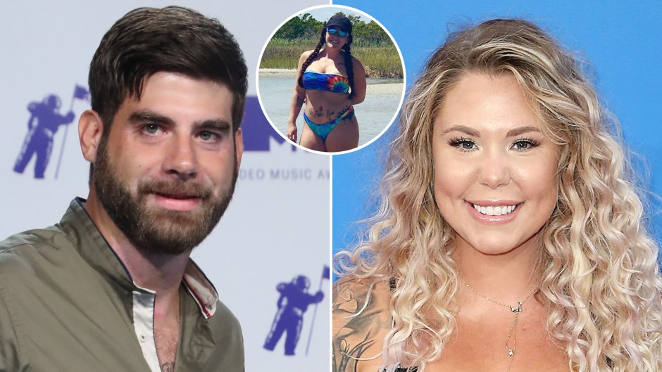 Side-by-Side Photos of David Eason and Kailyn Lowry With Inset Photo of Jenelle Evans