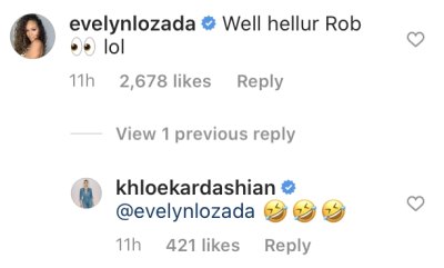 Basketball Wives Star Evelyn Lozada Flirts With Rob Kardashian After Seeing Recent Photos from Khloé Kardashian's Birthday Party
