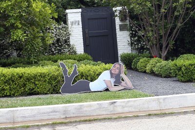 Ben Affleck Has HUGE Ana de Armas Cardboard Cutout His Lawn