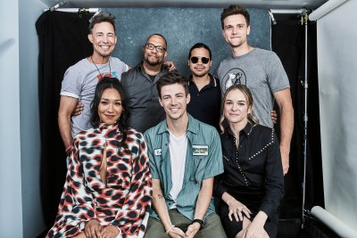 Hartley Sawyer and The Flash Cast and Crew