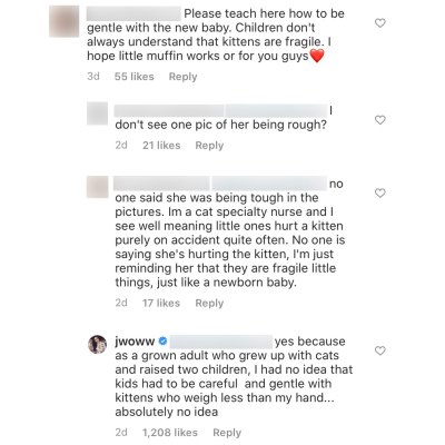 Jersey Shore Star Jenni JWoww Farley Claps Back at Fan Telling Her to Teach Kids Not to be Tough With New Pet Kitten