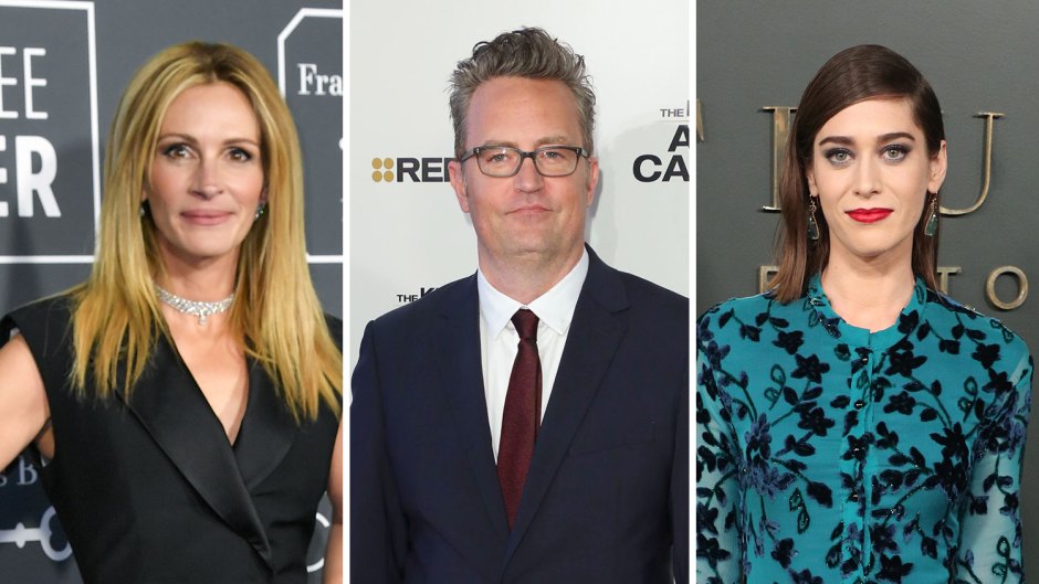 Side-by-Side Photos of Julia Roberts, Matthew Perry and Lizzy Caplan