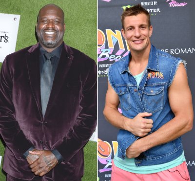 Shaquille O’Neal and Rob Gronkowski Team Up to Help Raise Money