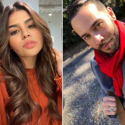 Side-by-Side Selfies of Fernanda Flores and Jonathan Rivera