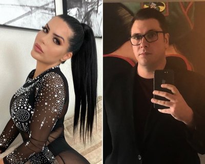 Side-by-Side Photos of Larissa Dos Santos Lima and Colt Johnson