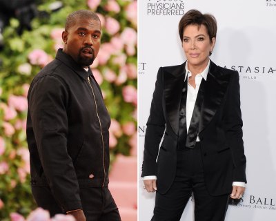 Side-by-Side Photos of Kanye West and Kris Jenner