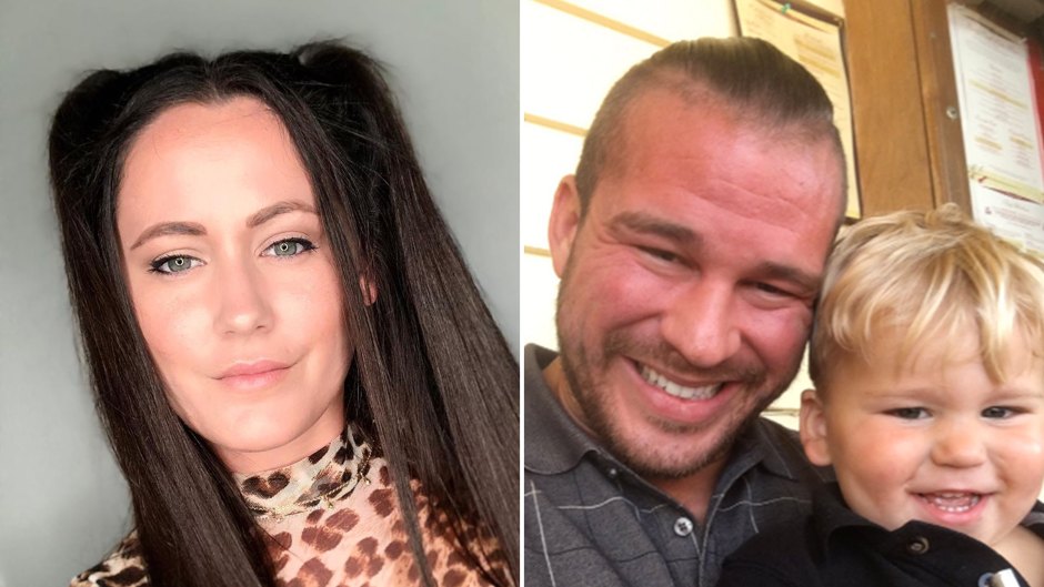 Side-by-Side Photos of Jenelle Evans and Nathan Griffith With Son Kaiser