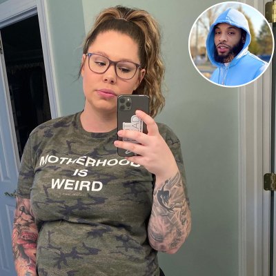 Inset Photo of Chris Lopez Over Photo of Kailyn Lowry