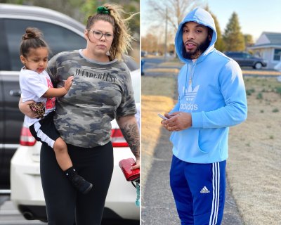 Side-by-Side Photos of Kailyn Lowry Carrying Son Lux and Chris Lopez