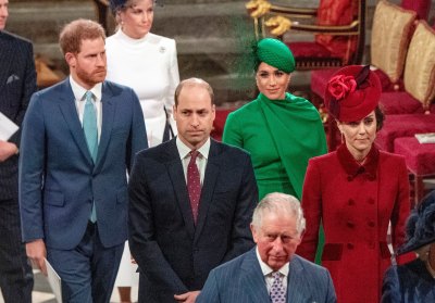 William, Kate, Harry and Meghan at 2020 Commonwealth Service