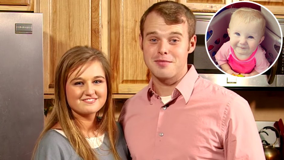 Inset Photo of Addison Duggar Without Life Jacket Over Photo of Joseph and Kendra Duggar