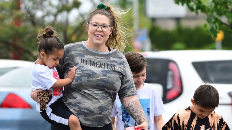 Pregnant Kailyn Lowry Walking With Three Older Sons