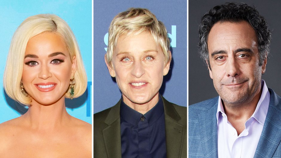 Katy Perry Ellen DeGeneres and Brad Garrett Celebrities React to Claims of Ellen DeGeneres Toxic Workplace