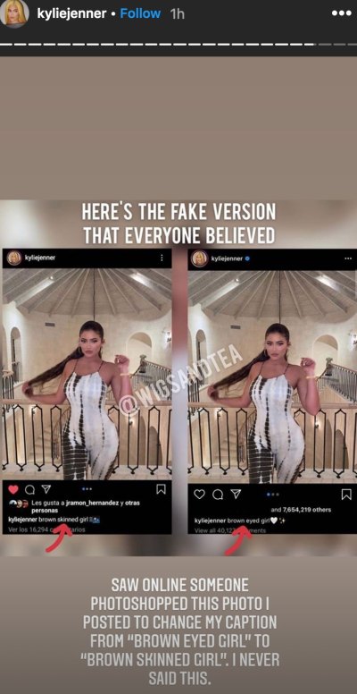 Kylie Jenner Instagram Caption Drama